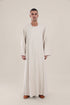 Long jellabiya with round neckline